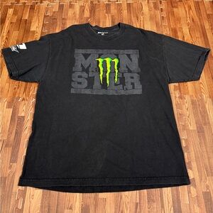 Monster Energy Y2K Center Logo Black T Shirt Men’s Size XL